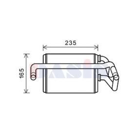 Acquista Scambiatore calore per riscaldamento abitacolo da AKS DASIS 079007N a buon mercato per soli 48,51 €