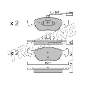 Bremsbeläge 084.1 von TRUSTING günstig für 80,91 € online kaufen