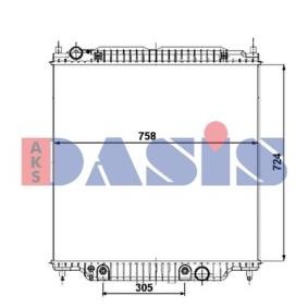 Achetez des Radiateur du moteur AKS DASIS 090133N à prix pour 196,84 €