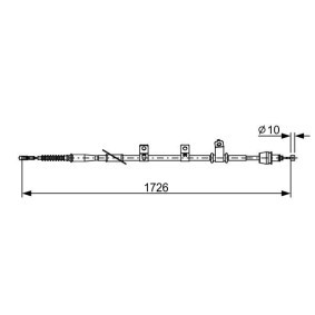 Handbremsseil 1 987 482 618 von BOSCH günstig für 44,30 € online kaufen