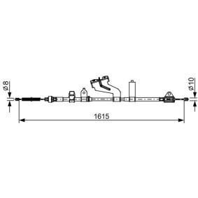 Handbremsseil 1 987 482 656 von BOSCH günstig für 36,15 € online kaufen