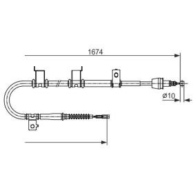 Compre Cable de freno de mano de BOSCH online para Elantra IV Familiar (HD) a precios moderados