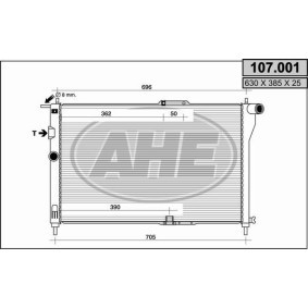 Kühler, Motorkühlung 107.001 von AHE günstig für 69,50 € online kaufen