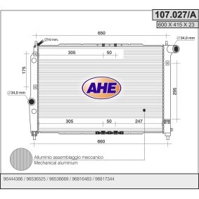 Kühler, Motorkühlung 107.027/A von AHE günstig für 134,90 € online kaufen