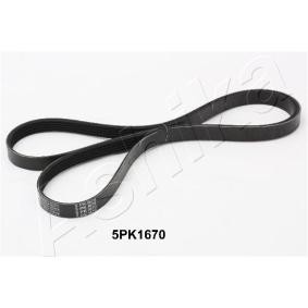 Compre Correia trapezoidal estriada da ASHIKA 112-5PK1670 a um preço baixo por 16,48 €