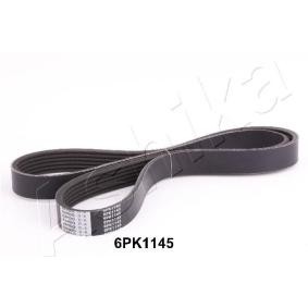Compre Correia trapezoidal estriada da ASHIKA 112-6PK1145 a um preço baixo por 14,32 €