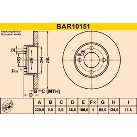 Osta Jarrulevy Barum:llä BAR10151 edullisesti hintaan 27,23 €