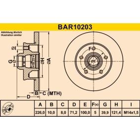 Osta Jarrulevy Barum:llä BAR10203 edullisesti hintaan 35,28 €