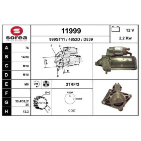 Anlasser 11999 von EAI günstig für 141,14 € online kaufen