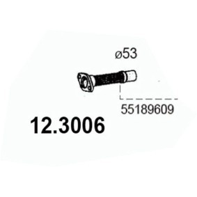 Kjøp Eksosrør av ASSO 12.3006 til den lave prisen 1712,45 NOK