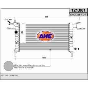 Köp Kylare av AHE 121.001 till det låga priset 560,87 kr