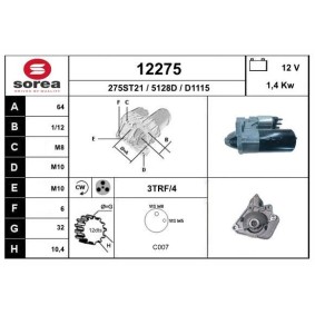Anlasser 12275 von EAI günstig für 196,14 € online kaufen