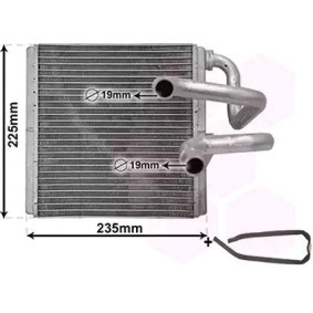Wärmetauscher, Innenraumheizung 13006410 von VAN WEZEL günstig für 139,24 € online kaufen