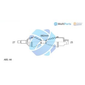 Antriebswelle 18-073061 von ODM-MULTIPARTS günstig für 146,30 € online kaufen