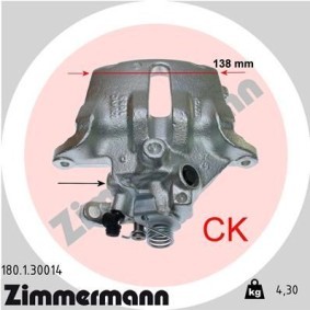 Bremssattel 180.1.30014 von ZIMMERMANN günstig für 153,45 € online kaufen