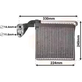 Acquista Evaporatore climatizzatore da VAN WEZEL 1800V459 a buon mercato per soli 314,76 €