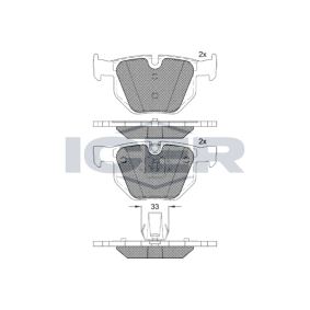 Bremsbeläge 181365 von ICER günstig für 14,27 € online kaufen