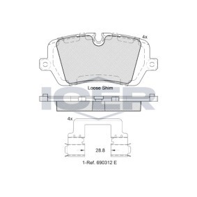 Acquista Kit pastiglie freni da ICER 182120 a buon mercato per soli 57,00 €