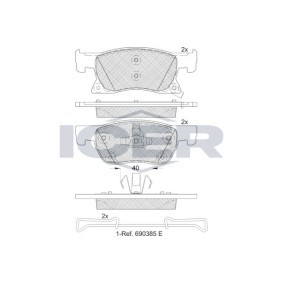 Bremsbeläge 182246 von ICER günstig für 50,92 € online kaufen
