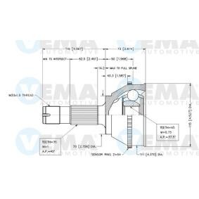 Gelenksatz, Antriebswelle 18263 von VEMA günstig für 48,45 € online kaufen