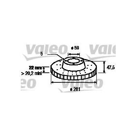 Bremsscheibe 186442 von VALEO günstig für 154,76 € online kaufen