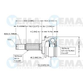 Acquista Kit giunti semiasse da VEMA 18655 a buon mercato per soli 26,80 €