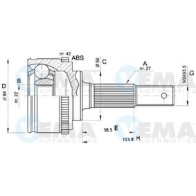 Acquista Kit giunti semiasse da VEMA 18700 a buon mercato per soli 45,73 €