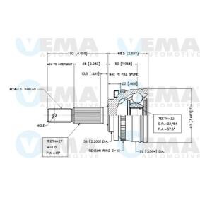 Acquista Kit giunti semiasse da VEMA 18702 a buon mercato per soli 49,57 €
