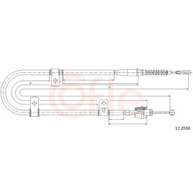 Handbremsseil 20.160B077 von COFLE günstig für 79,95 € online kaufen