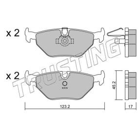 Bremsbeläge 219.0 von TRUSTING günstig für 85,89 € online kaufen