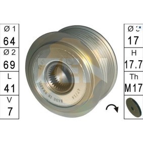 Achetez des Poulie d'alternateur de chez ERA en ligne pour NAVARA Camion plate-forme/Châssis (D22) à prix modérés