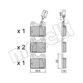 Bremsbeläge 22-0009-1 von METELLI günstig für 34,74 € online kaufen
