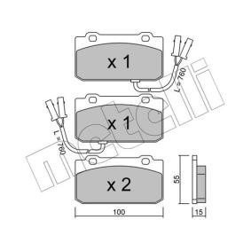 Bremsbeläge 22-0040-1 von METELLI günstig für 25,81 € online kaufen