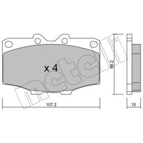 Compre Pastilhas de travão de METELLI online para Land Cruiser SUV (_J4_, _J5_) a preços moderados