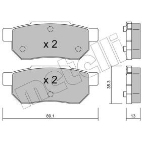 Compre Pastilhas de travão da METELLI 22-0170-0 a um preço baixo por 24,60 €