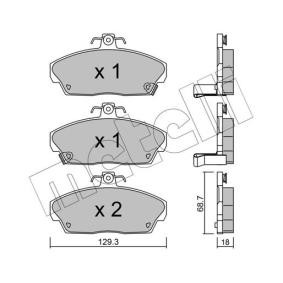 Bremsbeläge 22-0174-0 von METELLI günstig für 30,49 € online kaufen