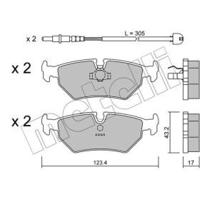 Bremsbeläge 22-0178-1K von METELLI günstig für 47,96 € online kaufen