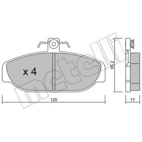 Bremsbeläge 22-0183-0 von METELLI günstig für 37,71 € online kaufen