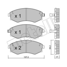 Bremsbeläge 22-0188-1 von METELLI günstig für 41,46 € online kaufen