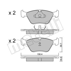 Bremsbeläge für FORD von METELLI
