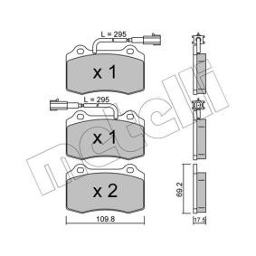 Bremsbeläge 22-0251-0 von METELLI günstig für 74,35 € online kaufen