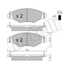 Bremsbeläge 22-0254-1 von METELLI günstig für 30,00 € online kaufen