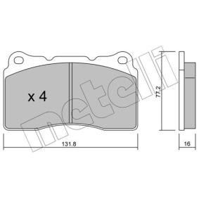 Bremsbeläge 22-0288-1 von METELLI günstig für 40,57 € online kaufen