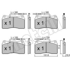 Bremsbeläge 22-0288-3 von METELLI günstig für 32,98 € online kaufen