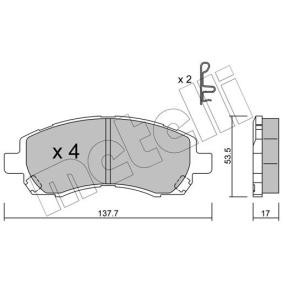 Bremsbeläge 22-0295-0 von METELLI günstig für 20,62 € online kaufen