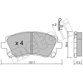 Bremsbeläge für SUBARU von METELLI