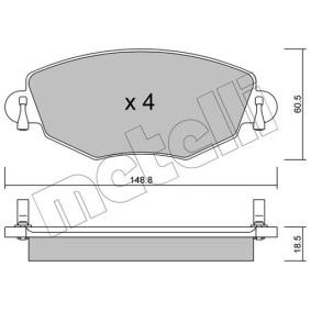 Bremsbeläge 22-0318-0 von METELLI günstig für 39,07 € online kaufen