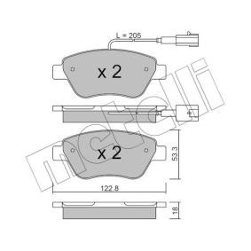 Bremsbeläge 22-0321-3 von METELLI günstig für 35,52 € online kaufen
