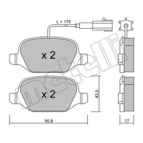 Bremsbeläge 22-0323-2 von METELLI günstig für 25,39 € online kaufen