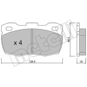Bremsbeläge 22-0352-0 von METELLI günstig für 34,57 € online kaufen